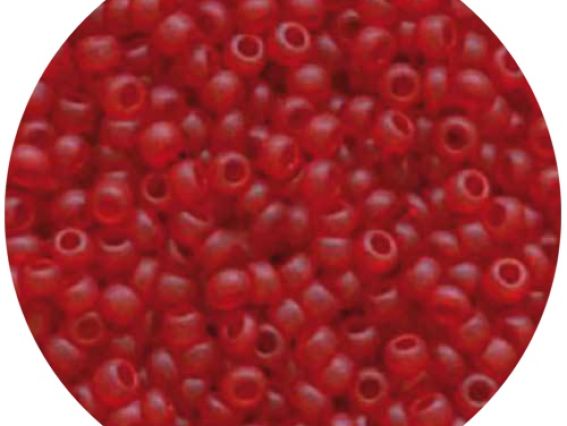 Бисер 5 гр Preciosa 90070/1 прозрачный МАТОВЫЙ красный ЧМ