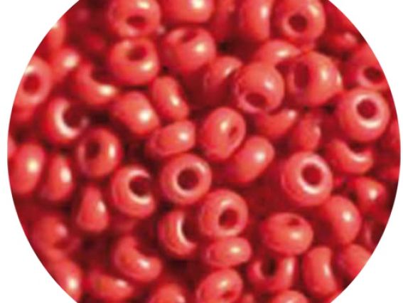 Чешский бисер 5 гр Preciosa цвет 93190/1 непрозрачный матовый, красный