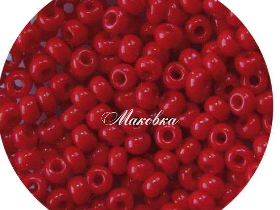 Бисер 5 гр Preciosa 93190 натуральный непрозрачный красный