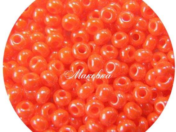 Бисер 5 гр Preciosa 98140, оранжевый , ЧМ