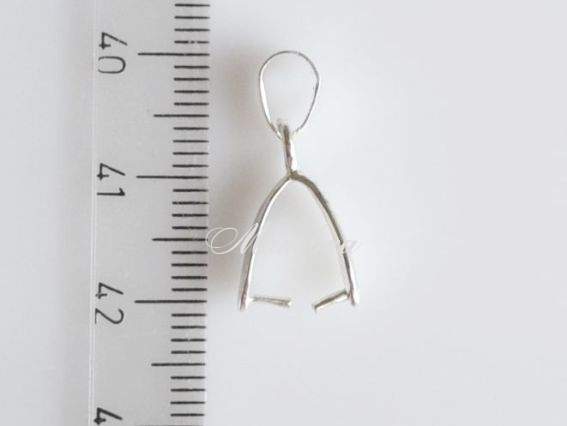 Держатель подвески (бейл) 21 мм., серебро, 1 шт Держатель подвески (бейл) 21 мм., серебро, 1 шт