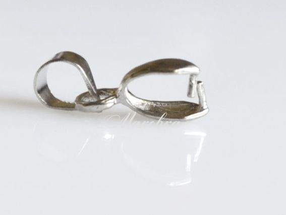 Держатель подвески (бейл) 15 мм., платина, 1 шт