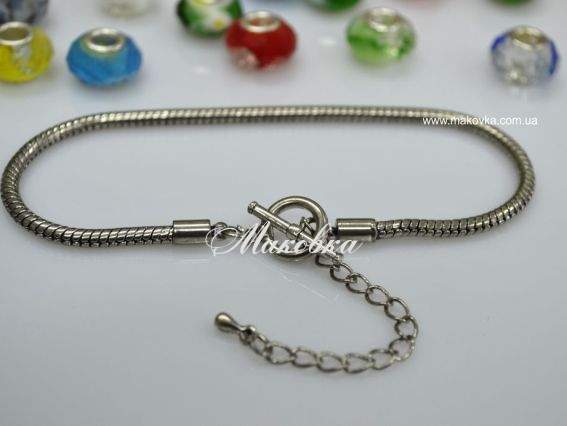 Браслет с замочком- тоглом 01 для Pandora, 22+5 см Браслет с замочком- тоглом 01 для Pandora, 22+5 см