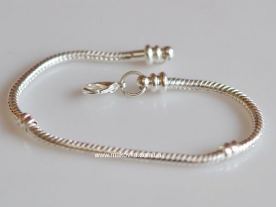 Браслет с карабином 06 для пандора-стиля, 21.5 см