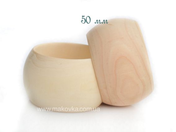 Браслет дерев'яний №03 випуклий, 50 мм Браслет дерев'яний №03 випуклий, 50 мм