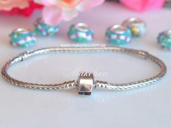Браслет для бусин Пандора-стиля, жгут, магнитный замочек, 18,5-19 см Браслет для бусин Пандора-стиля, жгут, магнитный замочек, 18,5-19 см