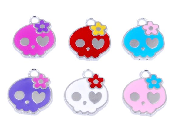 Подвеска Черепушка с цветочком Подвеска Черепушка с цветочком