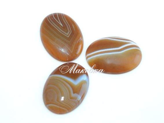 Кабошон из натурального Агата, овал 22х30 мм, кружевной кофейный Кабошон из натурального Агата, овал 22х30 мм, кружевной кофейный