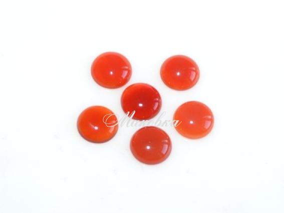 Кабошон из натурального Агата, Круг 10 мм, красный Кабошон из натурального Агата, Круг 10 мм, красный