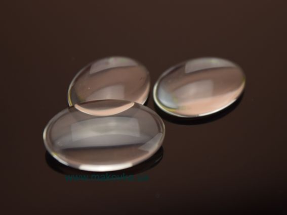 Стеклянный кабошон ПРОЗРАЧНЫЙ овальный 18х25 мм, 1 шт Стеклянный кабошон ПРОЗРАЧНЫЙ овальный 18х25 мм, 1 шт