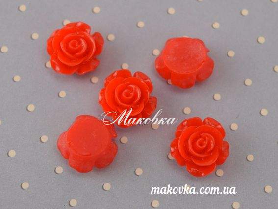 Кабошон Роза, акрил, 13 мм, КРАСНЫЙ , 1 шт Кабошон Роза, акрил, 13 мм, КРАСНЫЙ , 1 шт
