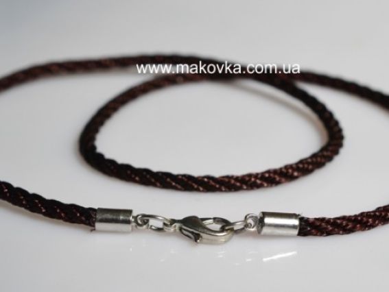 Основа на шею нейлоновая 3 мм, коричневая Основа на шею нейлоновая 3 мм, коричневая