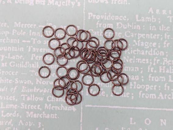 Колечка з'єднувальні, 5 мм, 2 гр, антична мідь Колечка з'єднувальні, 5 мм, 2 гр, антична мідь