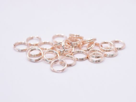 Колечка з'єднувальні подвійні , Світле Золото 2г