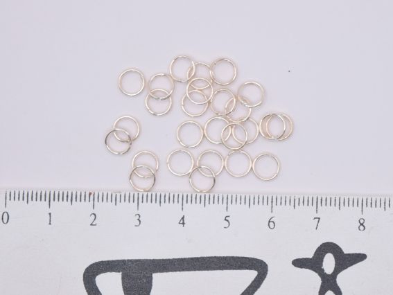 Колечка з'єднувальні подвійні для прикрас колір Сввітле Золото А11, упаковка 2г