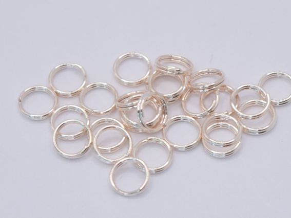 Колечка з'єднувальні подвійні для прикрас колір Сввітле Золото А11, упаковка 2г