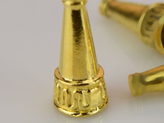 Колпачок бижутерный №20 Египет 22х10 мм, ЗОЛОТО, 1 шт