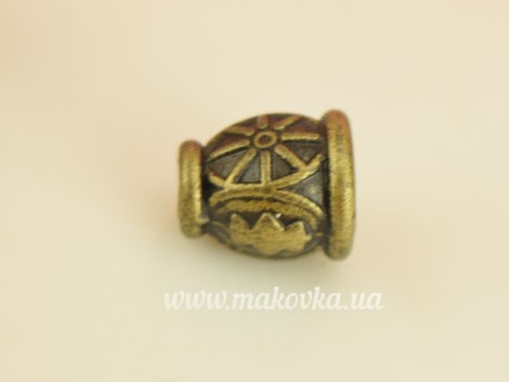 Бижутерный Колпачок, обниматель для бусины №50 Тибет, цвет античная бронза 1шт