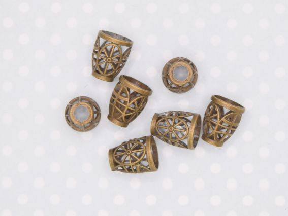 Бижутерный колпачок античная бронза (шапочка) №66 Тибет, 11 х 13 мм