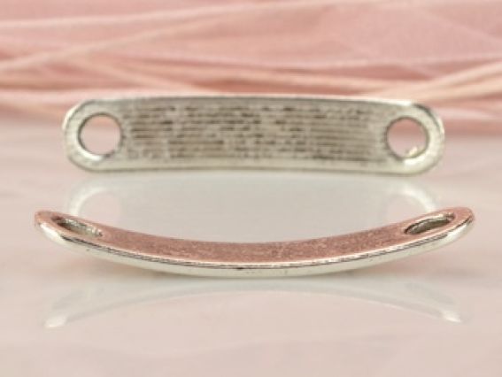 Конектор для браслетів DREAM, 38x8x1.50мм, колір античне срібло, 1 шт