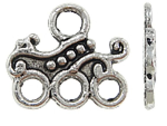 Коннектор 1/3 маленький №01, античное серебро, 50 шт Коннектор 1/3 маленький №01, античное серебро, 50 шт