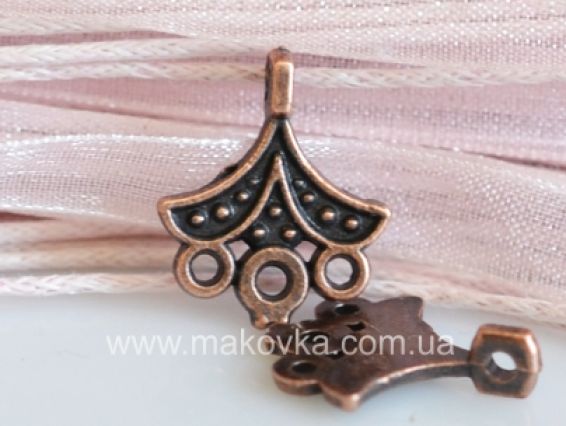 Конектор 1/3 маленький №05 (трикутний), антична мідь