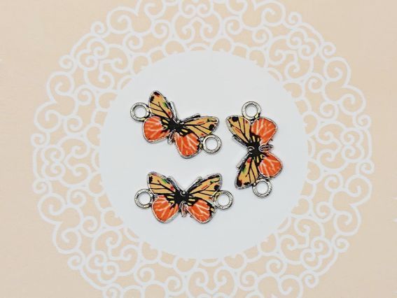 Конектор 1/1 Метелик жовто-помаранчевий, емаль