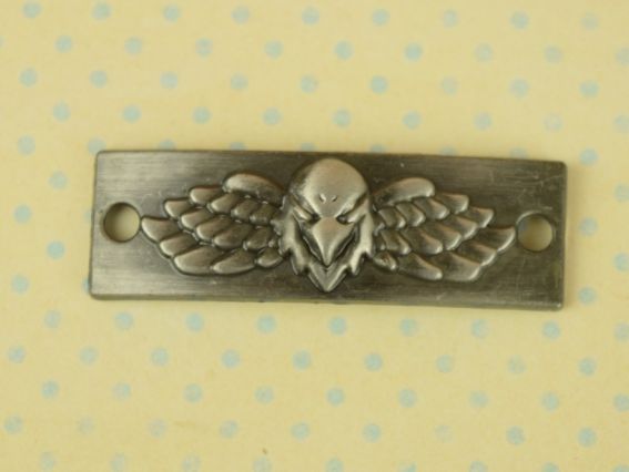 Коннектор Орел металлический серый прямоугольный изогнутый