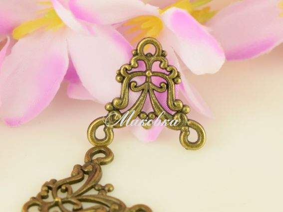 Конектор 1/2 Трикутний ШАТЕР, колір антична бронза