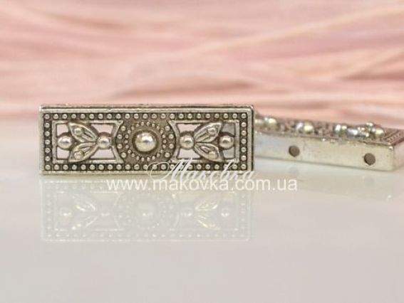 Проставка для бижутерии прямоуг-я 26x8x5 мм, 3/3, 50 шт Проставка для бижутерии прямоуг-я 26x8x5 мм, 3/3, 50 шт