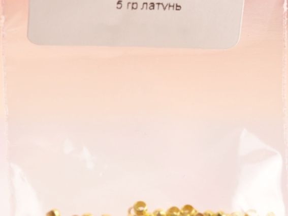 Затискачі крімпи 2 х 1.4 мм, під золото, 5 гр латунь