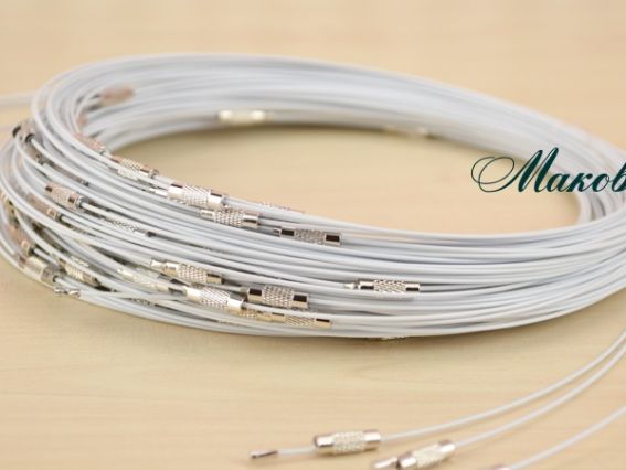 Основа на шию гнучка (чокер), біла Основа на шию гнучка (чокер), біла