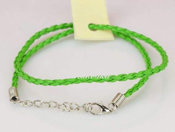 Основа на шею Плетённая, 3 мм, ЯРКО-ЗЕЛЕНАЯ, 45 см Основа на шею Плетённая, 3 мм, ЯРКО-ЗЕЛЕНАЯ, 45 см