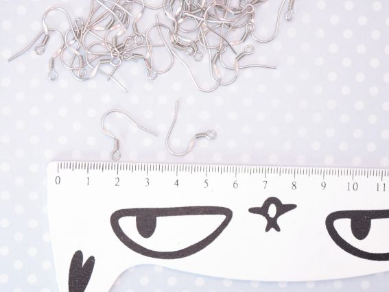 Швенза-крючок, швенза вигнута для сережок, медична сталь , 1 пара