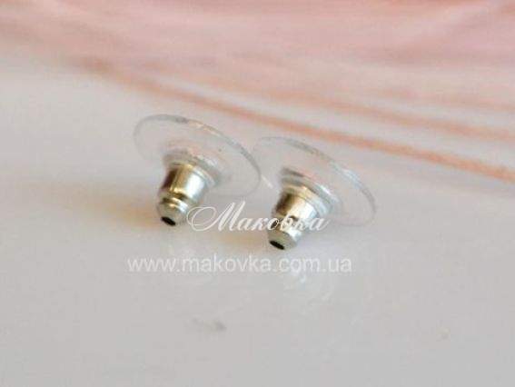 Заглушки для сережек большие, 1 пара Заглушки для сережек большие, 1 пара