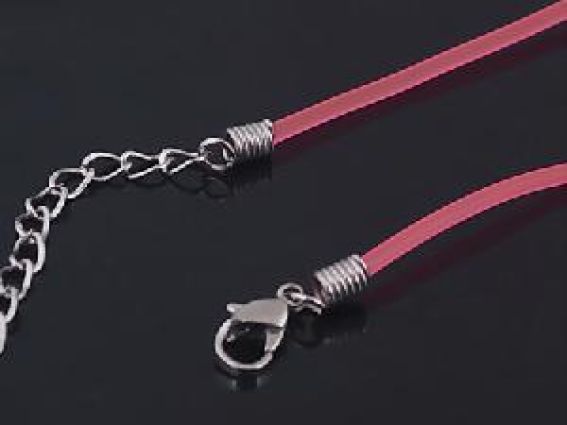 Основа на шию під кулон силіконова кольорова, 46+3 см