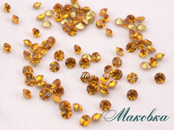 Стразы хрустальные, ТОПАЗ (№12) 2.00-2.10 мм конус, SS6.5, PP14, 1440 шт в уп