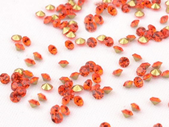 Стразы хрустальные, светло КРАСНЫЙ (№15) 2.00-2.10 мм конус, SS6.5, PP14, 1440 шт в уп