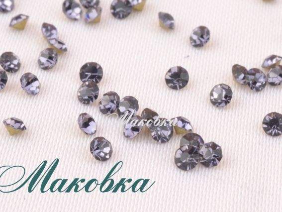 Стрази кришталеві, ТАНЗАНІТ (№22) 2.00 - 2.10 мм конус, SS6.5, PP14, 1440 шт в уп