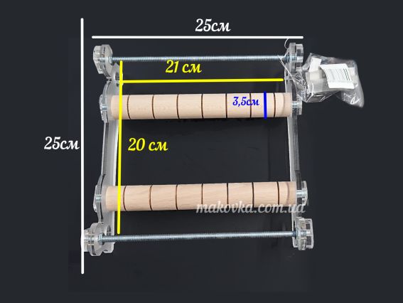 Верстат для плетіння гердан, браслетів, картин СГ-3 Spark beads, розмір 25*25*8 см