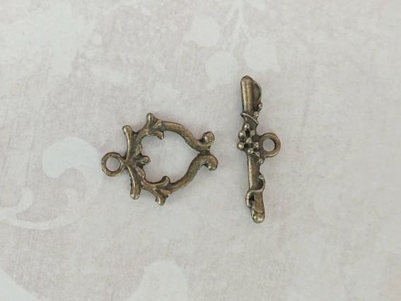 Бижутерный Замок-тогл Друид цвет античная бронза