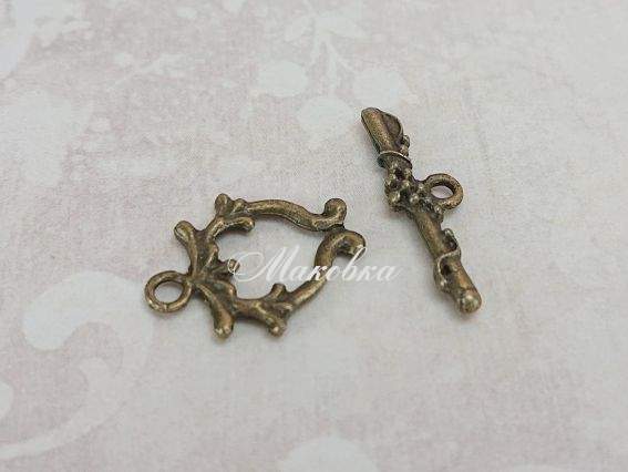 Замок-тогл Друид, античная бронза, 1 шт