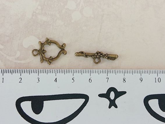 Бижутерный Замок-тогл Друид цвет античная бронза