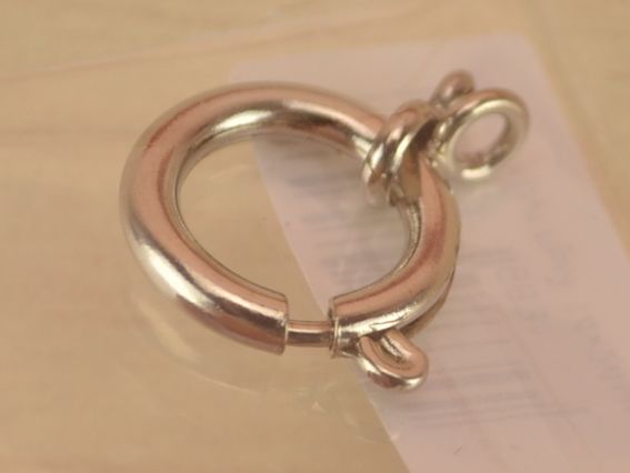 Замок для украшений круглый 14x24 мм механический,  однонитевый, 1 шт Замок для украшений круглый 14x24 мм механический,  однонитевый, 1 шт