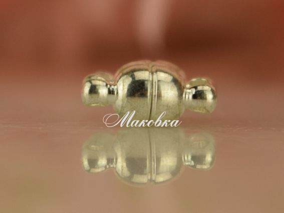 Замок магнитный маленький №14 шар 11.40x5 мм, 1 шт Серебряный цвет Замок магнитный маленький №14 шар 11.40x5 мм, 1 шт Серебряный цвет