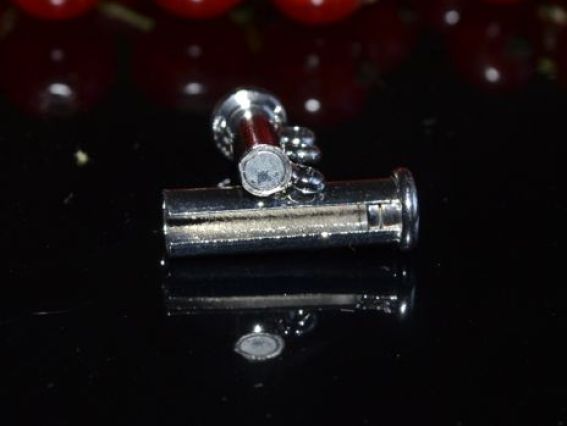 Бижутерный Замок-слайдер на 4 низки, 27 мм, цвет платина 1 шт. 