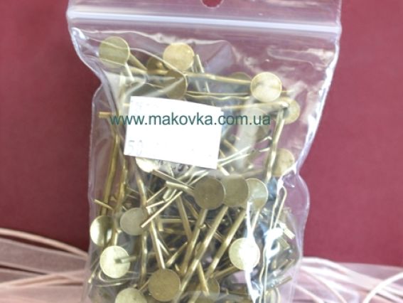 Заколка невидимка 4,5 см, антикварная бронза, 100 шт Заколка невидимка 4,5 см, антикварная бронза, 100 шт