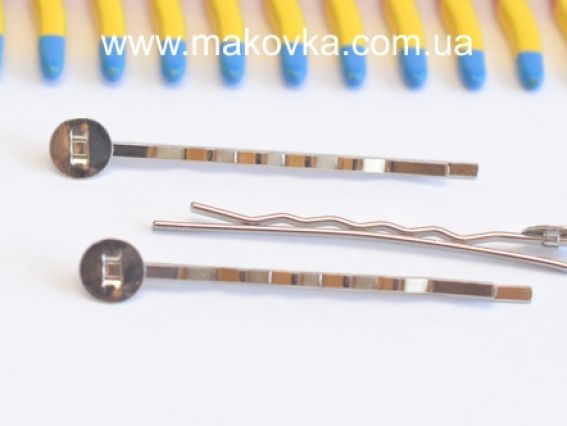 Заколка невидимка 5,5 см, платиновая, 1 шт Заколка невидимка 5,5 см, платиновая, 1 шт