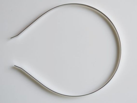 Сталевий обруч (ободок) для волосся - заготовка, 4,5 -5 мм , 50 шт