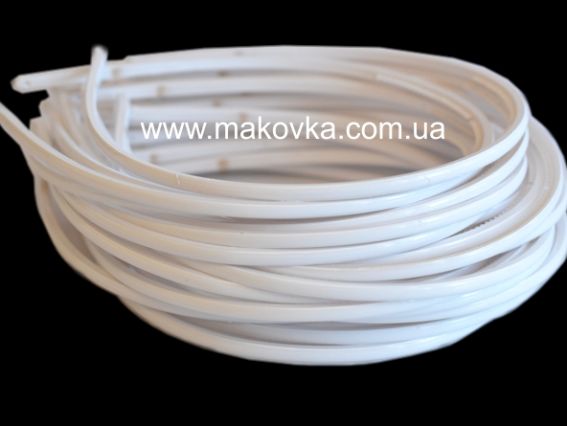 Обруч 4 мм пластиковый с зубчиками, белый, 50 шт Обруч 4 мм пластиковый с зубчиками, белый, 50 шт